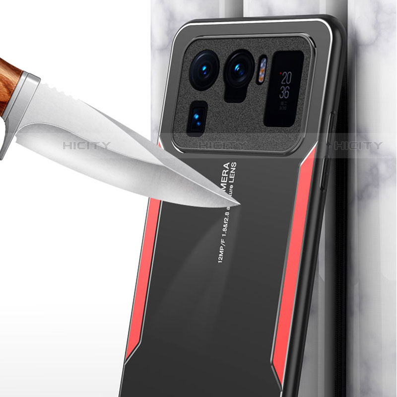 Coque Luxe Aluminum Metal Housse et Bumper Silicone Etui M01 pour Xiaomi Mi 11 Ultra 5G Plus