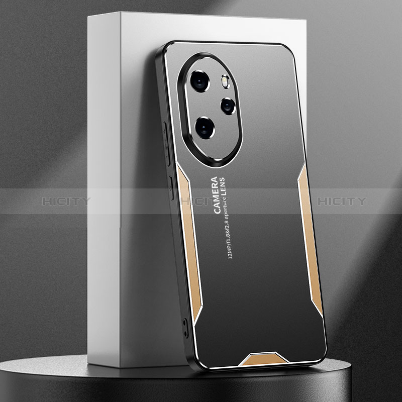 Coque Luxe Aluminum Metal Housse et Bumper Silicone Etui PB1 pour Huawei Honor 100 Pro 5G Plus