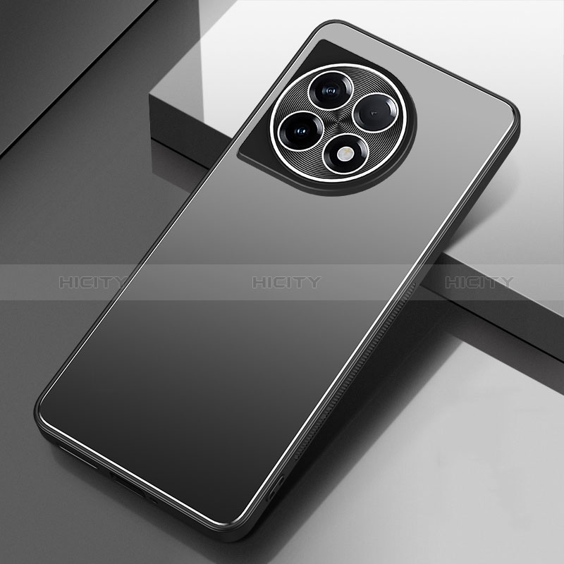 Coque Luxe Aluminum Metal Housse et Bumper Silicone Etui pour OnePlus Ace 2 Pro 5G Noir Plus
