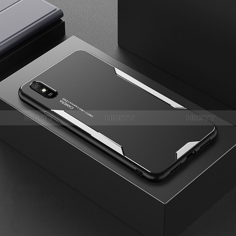 Coque Luxe Aluminum Metal Housse et Bumper Silicone Etui pour Xiaomi Redmi 9A Plus