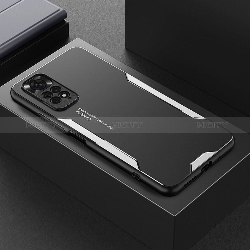 Coque Luxe Aluminum Metal Housse et Bumper Silicone Etui pour Xiaomi Redmi Note 11 Pro 5G Plus
