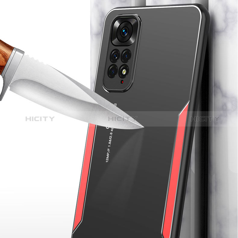 Coque Luxe Aluminum Metal Housse et Bumper Silicone Etui pour Xiaomi Redmi Note 11 Pro 5G Plus