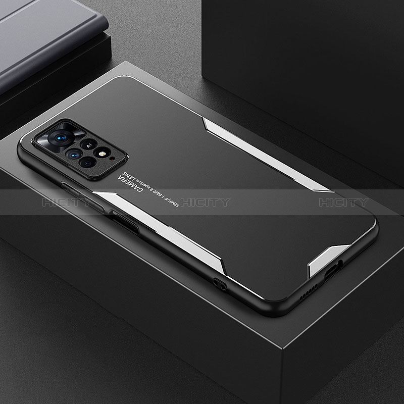 Coque Luxe Aluminum Metal Housse et Bumper Silicone Etui pour Xiaomi Redmi Note 11E Pro 5G Plus