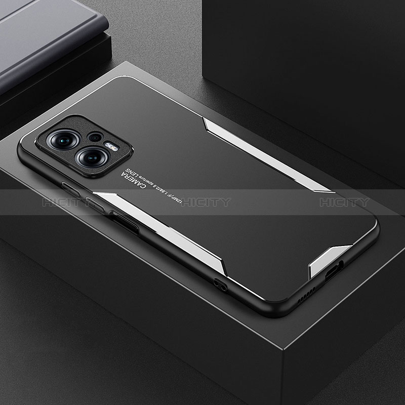 Coque Luxe Aluminum Metal Housse et Bumper Silicone Etui pour Xiaomi Redmi Note 11T Pro+ Plus 5G Plus