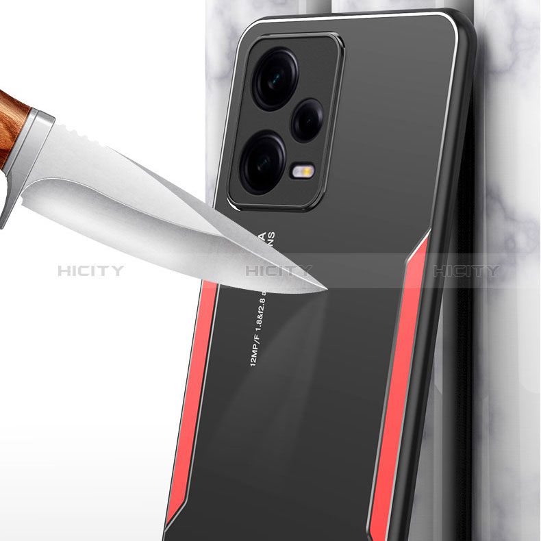 Coque Luxe Aluminum Metal Housse et Bumper Silicone Etui pour Xiaomi Redmi Note 12 Pro 5G Plus