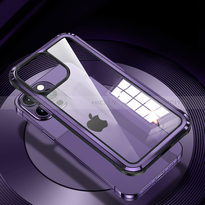Coque Luxe Aluminum Metal Housse et Bumper Silicone Etui QC1 pour Apple iPhone 13 Plus