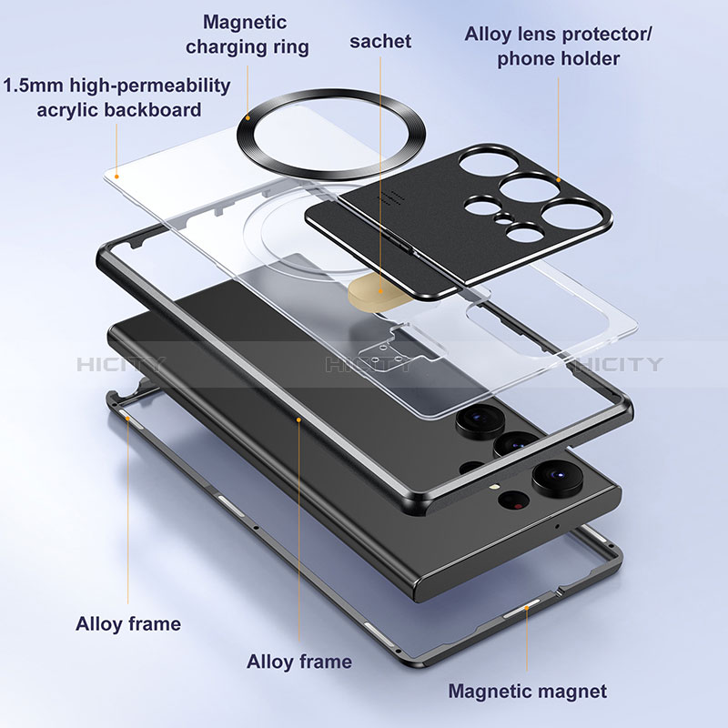 Coque Luxe Aluminum Metal Housse Etui 360 Degres LK1 pour Samsung Galaxy S22 Ultra 5G Plus