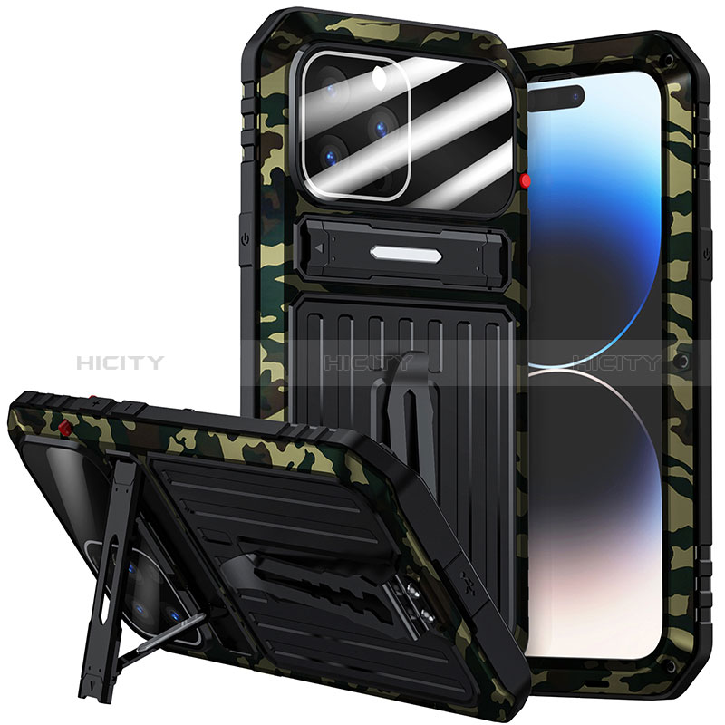 Coque Luxe Aluminum Metal Housse Etui 360 Degres LK2 pour Apple iPhone 15 Pro Plus