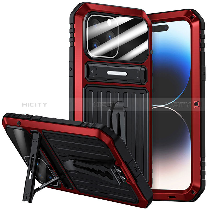 Coque Luxe Aluminum Metal Housse Etui 360 Degres LK2 pour Apple iPhone 15 Pro Plus