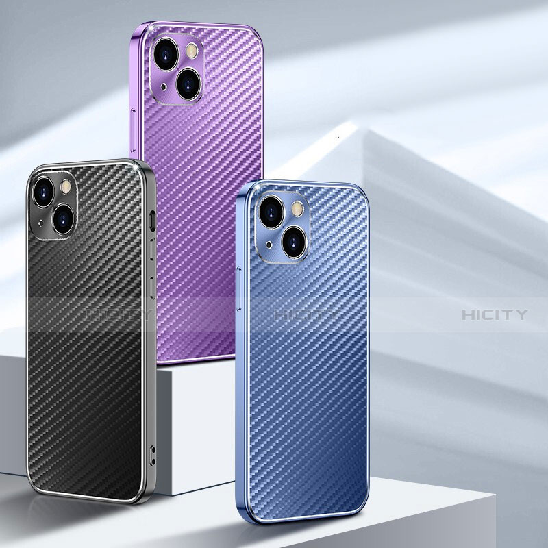 Coque Luxe Aluminum Metal Housse Etui 360 Degres M01 pour Apple iPhone 14 Plus