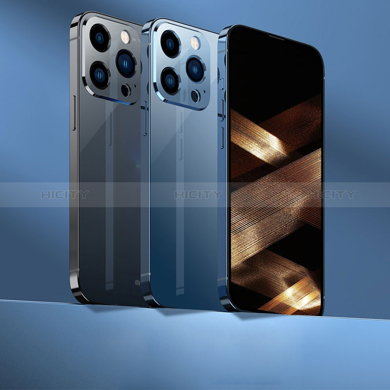 Coque Luxe Aluminum Metal Housse Etui 360 Degres M01 pour Apple iPhone 14 Pro Max Plus