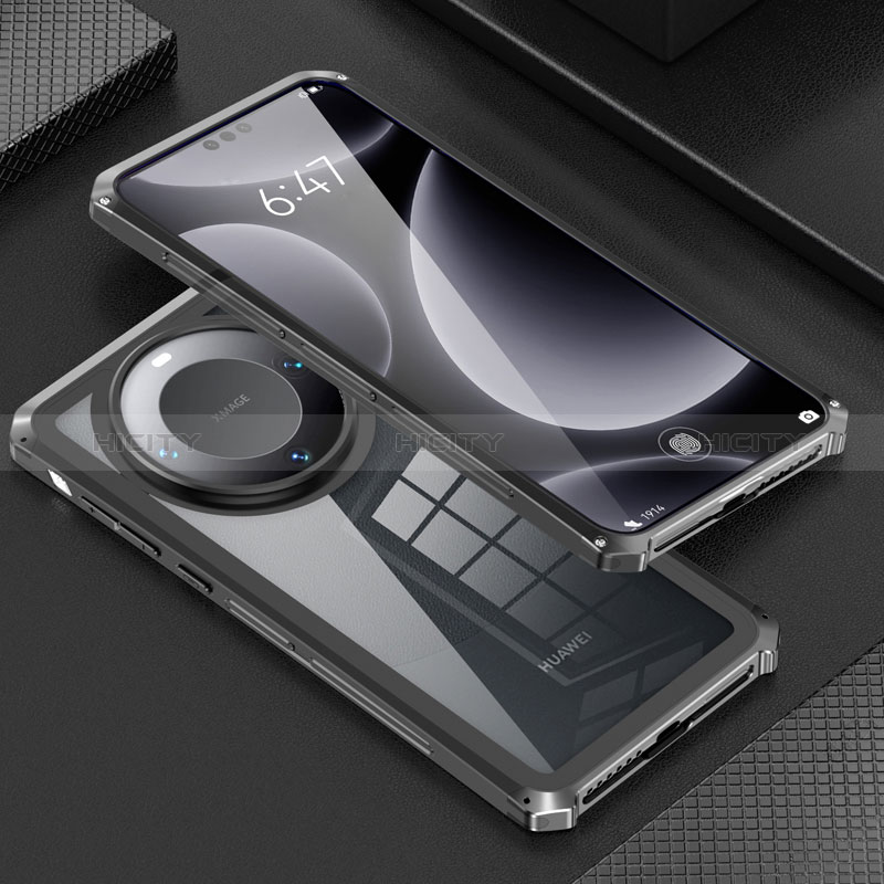 Coque Luxe Aluminum Metal Housse Etui 360 Degres P01 pour Huawei Mate 60 Pro+ Plus Plus