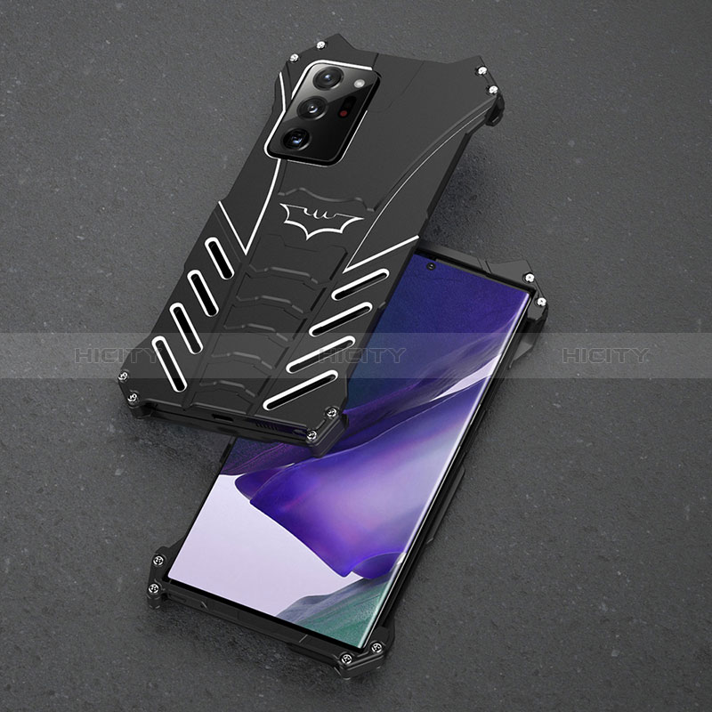 Coque Luxe Aluminum Metal Housse Etui 360 Degres P01 pour Samsung Galaxy Note 20 5G Noir Plus