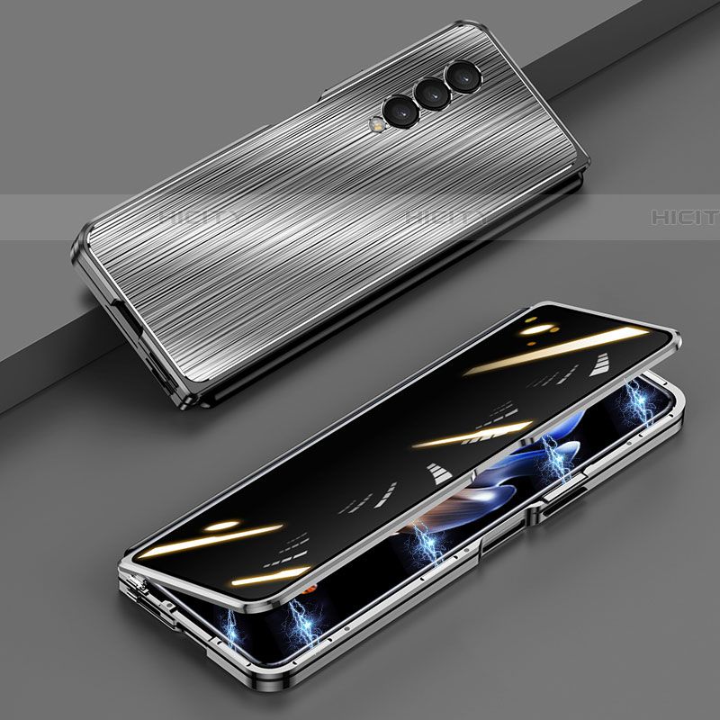 Coque Luxe Aluminum Metal Housse Etui 360 Degres P01 pour Samsung Galaxy Z Fold4 5G Plus