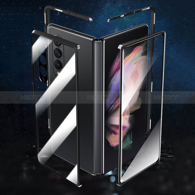 Coque Luxe Aluminum Metal Housse Etui 360 Degres P02 pour Samsung Galaxy Z Fold3 5G Plus