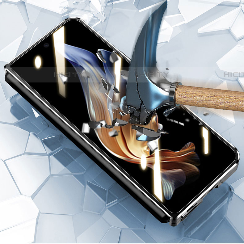 Coque Luxe Aluminum Metal Housse Etui 360 Degres pour Samsung Galaxy Z Fold4 5G Plus