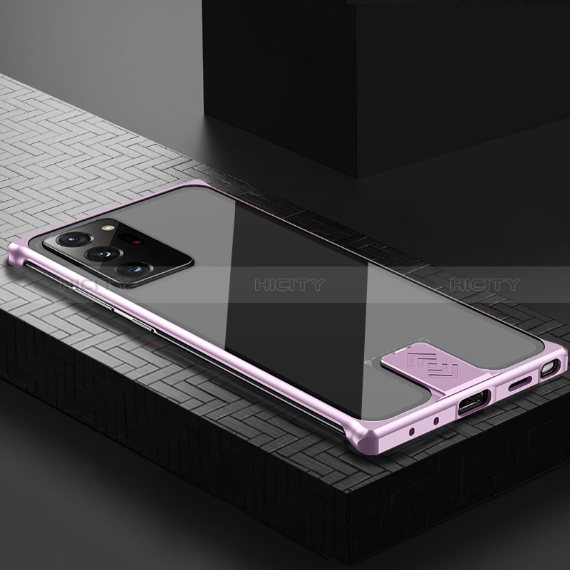 Coque Luxe Aluminum Metal Housse Etui LK1 pour Samsung Galaxy Note 20 Ultra 5G Or Rose Plus