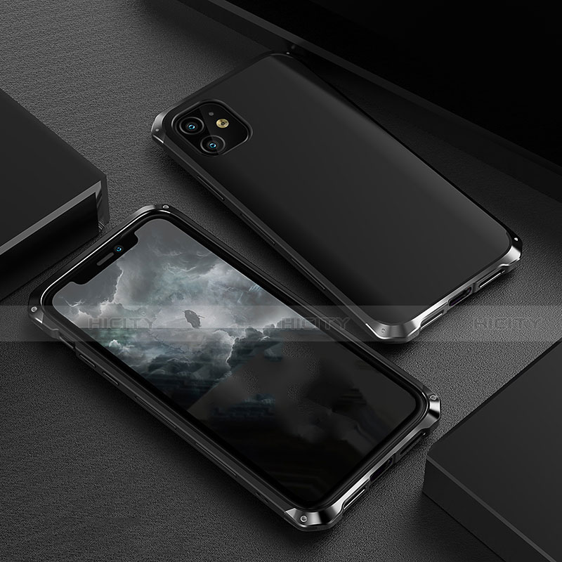 Coque Luxe Aluminum Metal Housse Etui M01 pour Apple iPhone 11 Plus