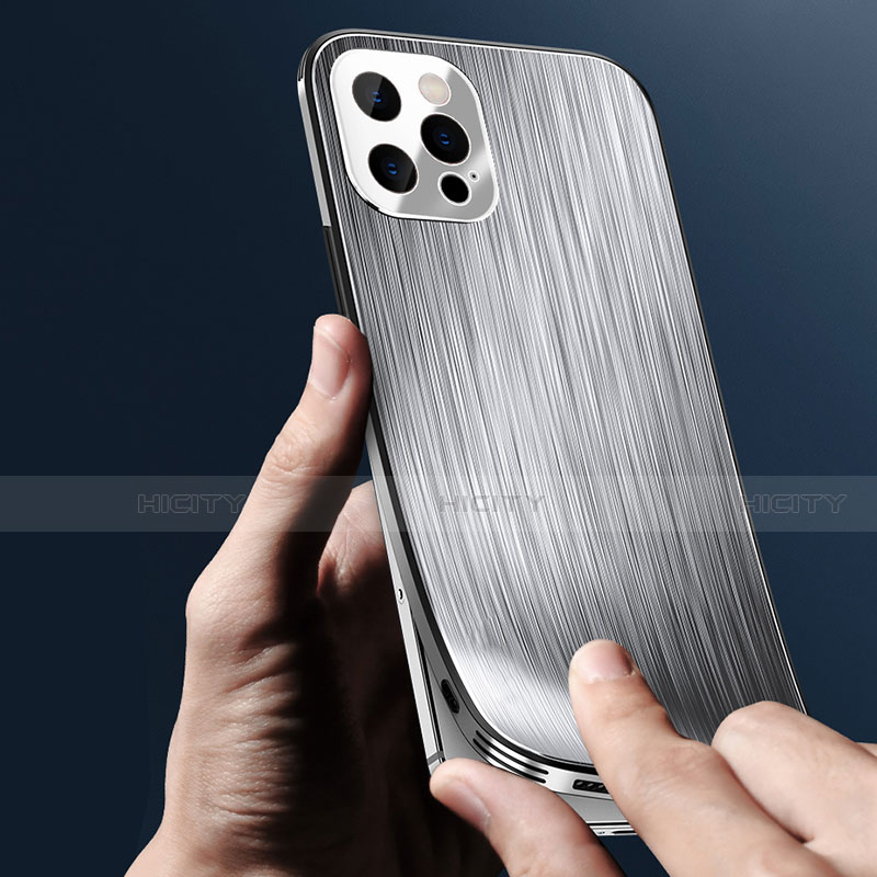 Coque Luxe Aluminum Metal Housse Etui M01 pour Apple iPhone 14 Pro Plus