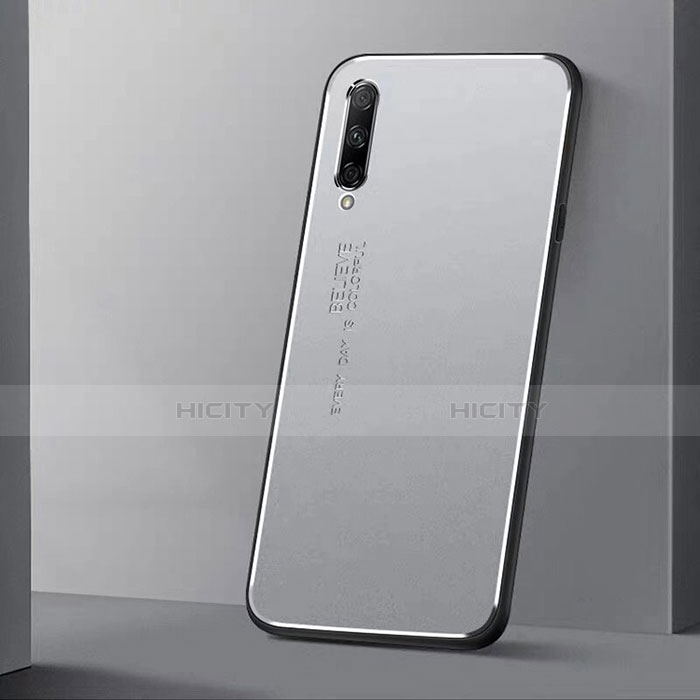 Coque Luxe Aluminum Metal Housse Etui M01 pour Huawei Honor 9X Pro Argent Plus