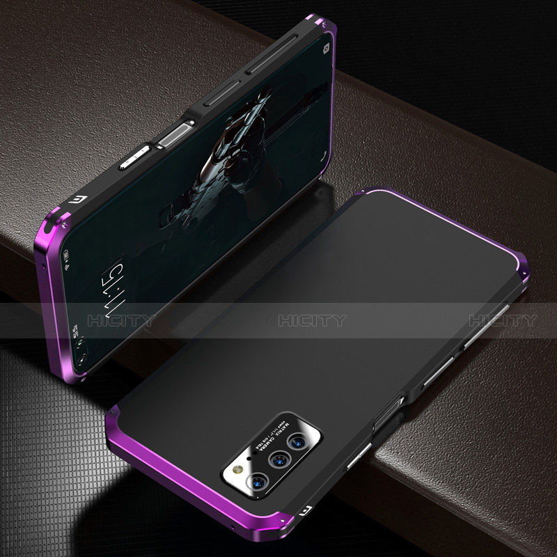 Coque Luxe Aluminum Metal Housse Etui M01 pour Huawei Honor View 30 5G Violet Plus