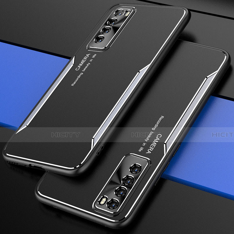 Coque Luxe Aluminum Metal Housse Etui M01 pour Huawei Nova 7 5G Argent Plus