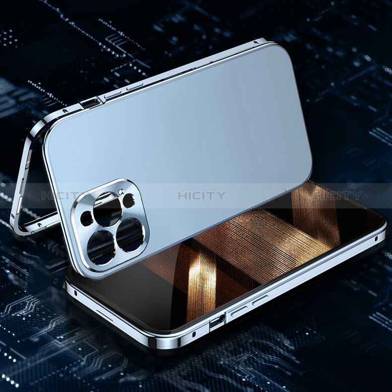 Coque Luxe Aluminum Metal Housse Etui M03 pour Apple iPhone 14 Pro Max Plus