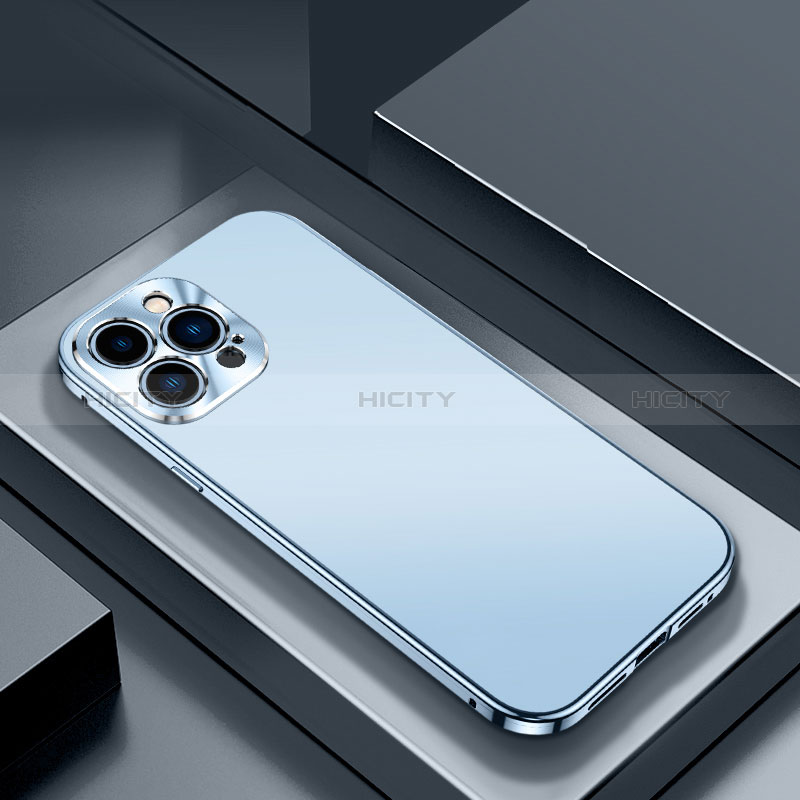 Coque Luxe Aluminum Metal Housse Etui M03 pour Apple iPhone 14 Pro Plus