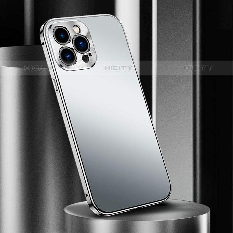 Coque Luxe Aluminum Metal Housse Etui M03 pour Apple iPhone 15 Pro Plus