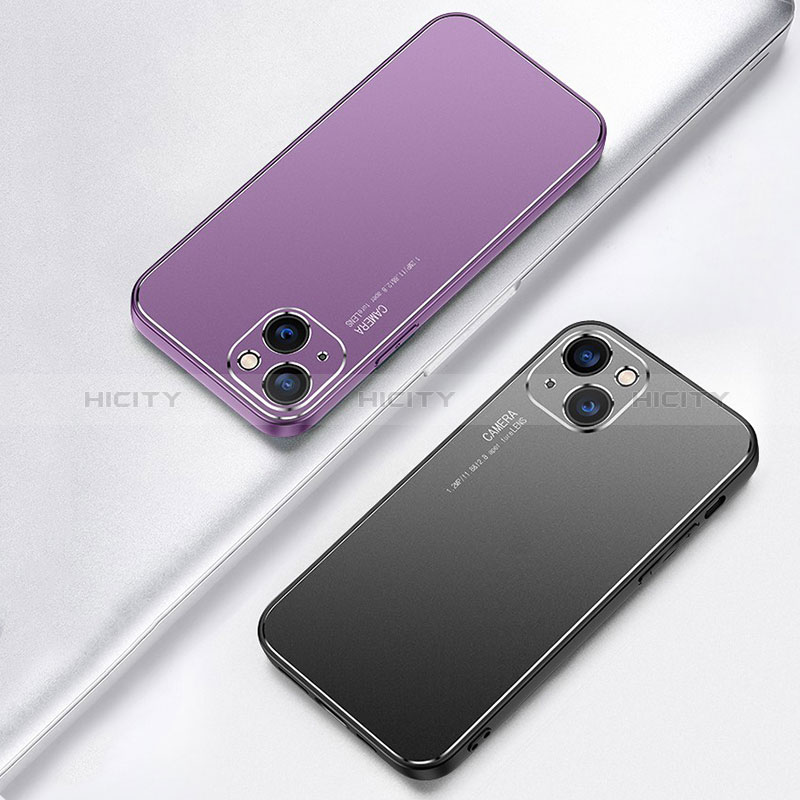 Coque Luxe Aluminum Metal Housse Etui M04 pour Apple iPhone 15 Plus