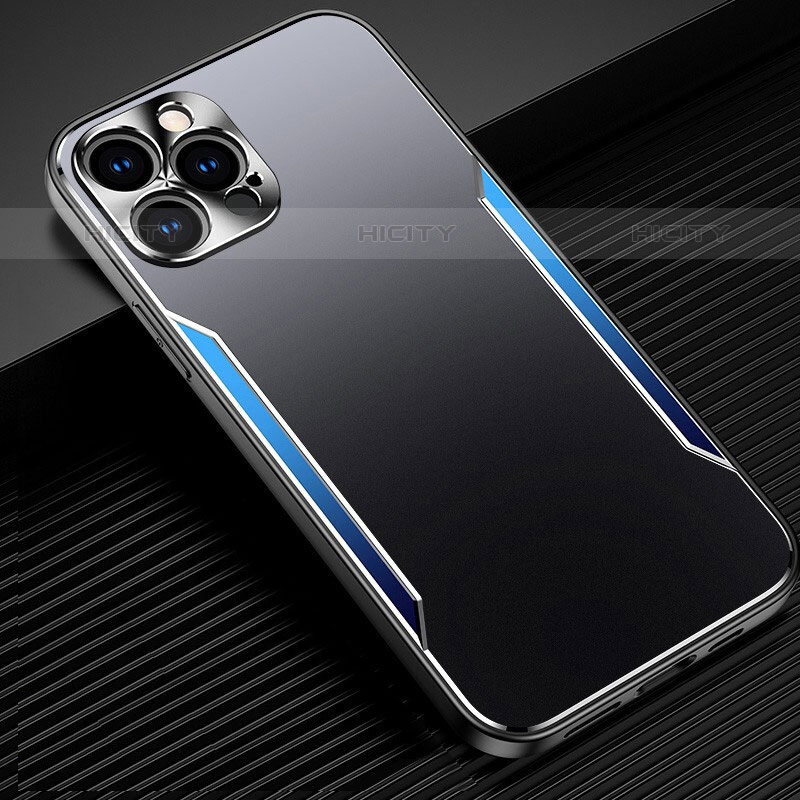 Coque Luxe Aluminum Metal Housse Etui M05 pour Apple iPhone 15 Pro Plus