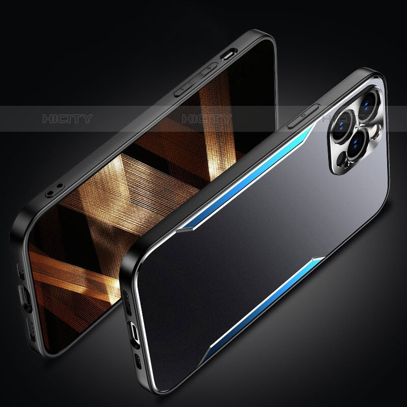 Coque Luxe Aluminum Metal Housse Etui M05 pour Apple iPhone 15 Pro Plus