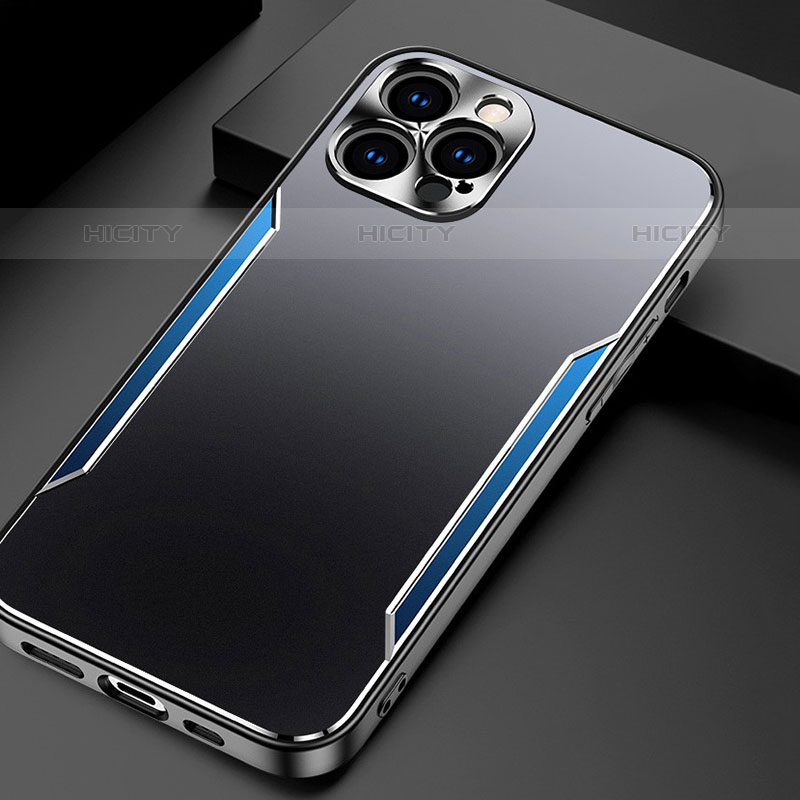 Coque Luxe Aluminum Metal Housse Etui M05 pour Apple iPhone 15 Pro Plus