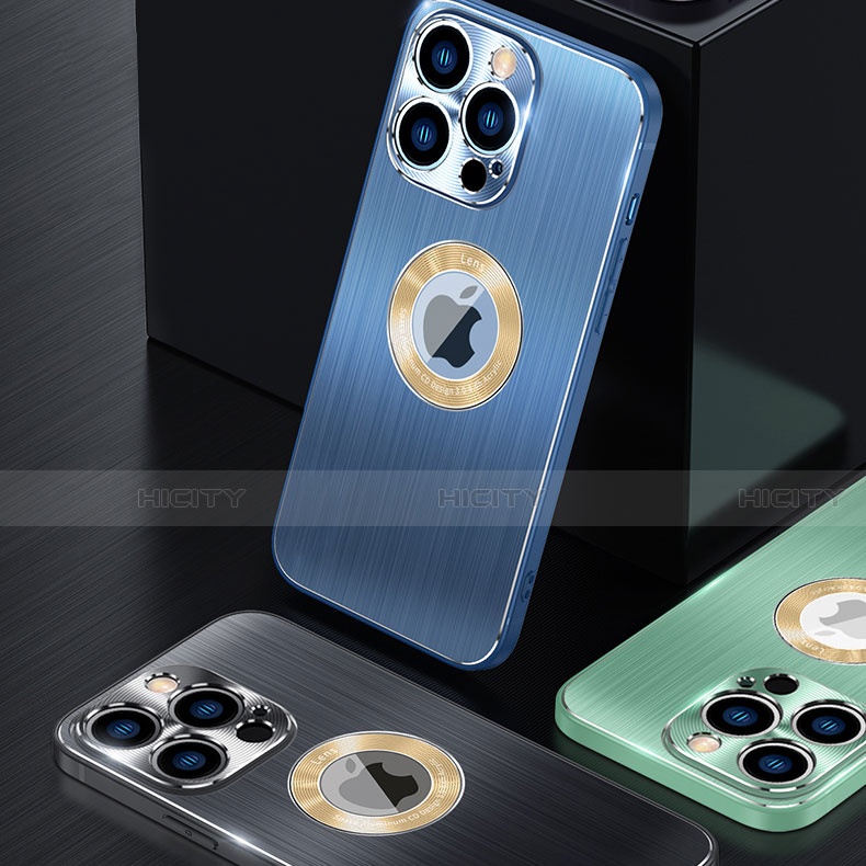 Coque Luxe Aluminum Metal Housse Etui M08 pour Apple iPhone 14 Plus Plus