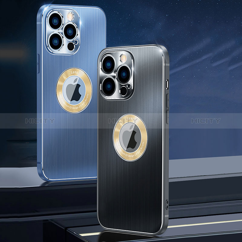 Coque Luxe Aluminum Metal Housse Etui M08 pour Apple iPhone 14 Pro Max Plus