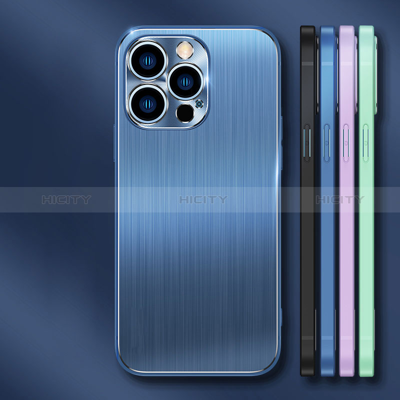 Coque Luxe Aluminum Metal Housse Etui M09 pour Apple iPhone 14 Pro Max Plus