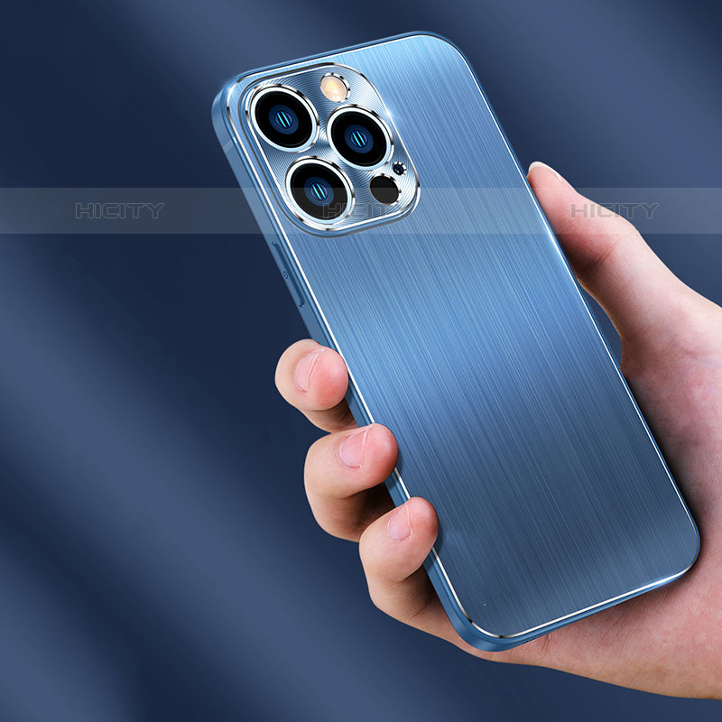 Coque Luxe Aluminum Metal Housse Etui M09 pour Apple iPhone 15 Pro Plus