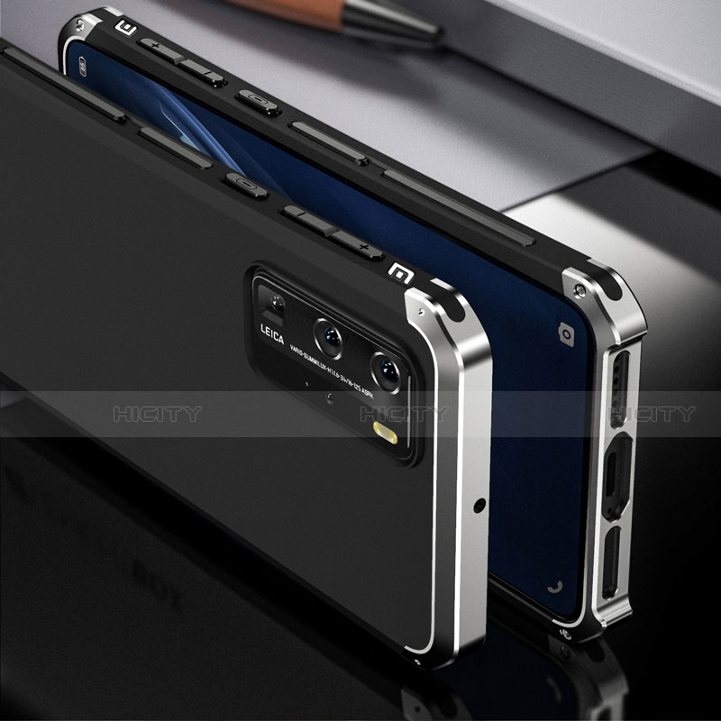 Coque Luxe Aluminum Metal Housse Etui N02 pour Huawei P40 Pro Plus