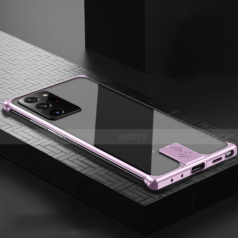 Coque Luxe Aluminum Metal Housse Etui N04 pour Samsung Galaxy Note 20 Ultra 5G Plus