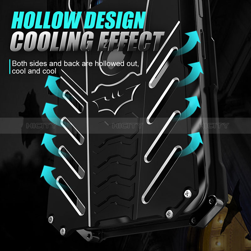 Coque Luxe Aluminum Metal Housse Etui P01 pour Apple iPhone 15 Pro Noir Plus