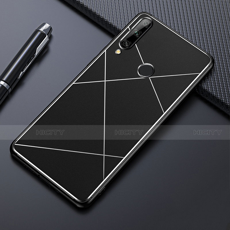 Coque Luxe Aluminum Metal Housse Etui pour Huawei Enjoy 10 Plus Noir Plus