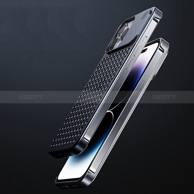 Coque Luxe Aluminum Metal Housse Etui QC1 pour Apple iPhone 14 Pro Max Plus