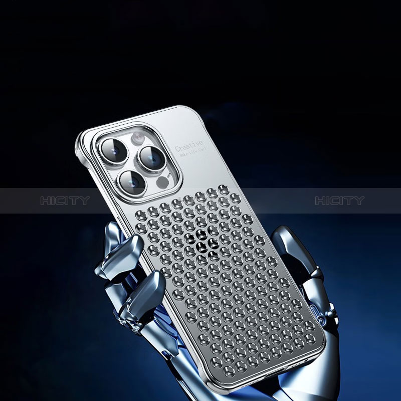 Coque Luxe Aluminum Metal Housse Etui QC1 pour Apple iPhone 14 Pro Max Plus