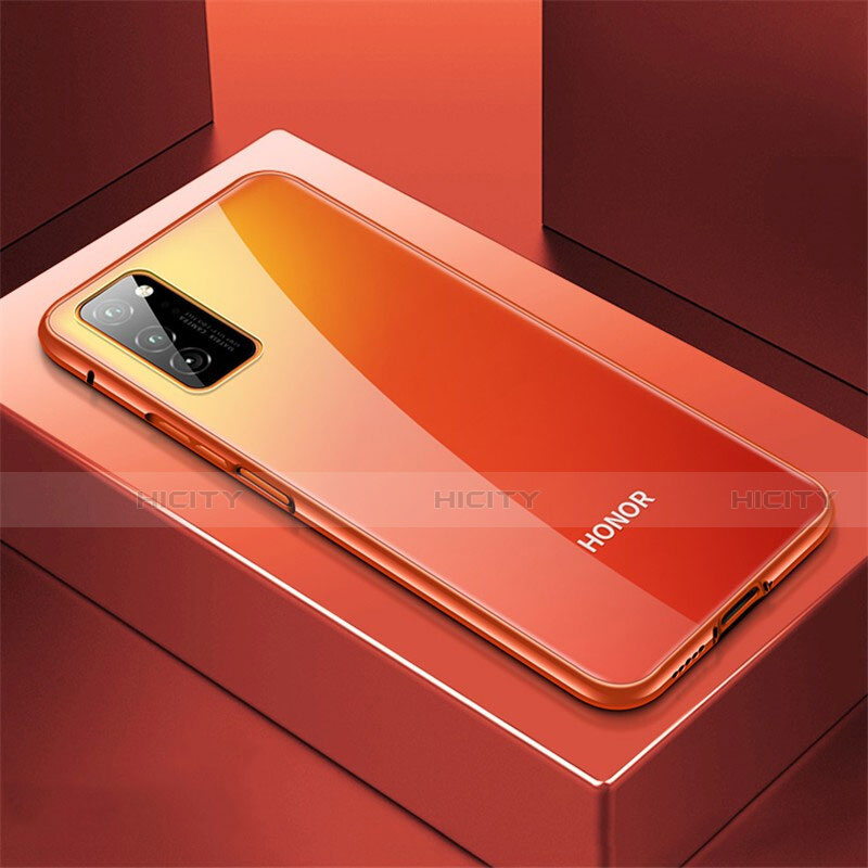 Coque Luxe Aluminum Metal Housse Etui T01 pour Huawei Honor View 30 5G Rouge Plus