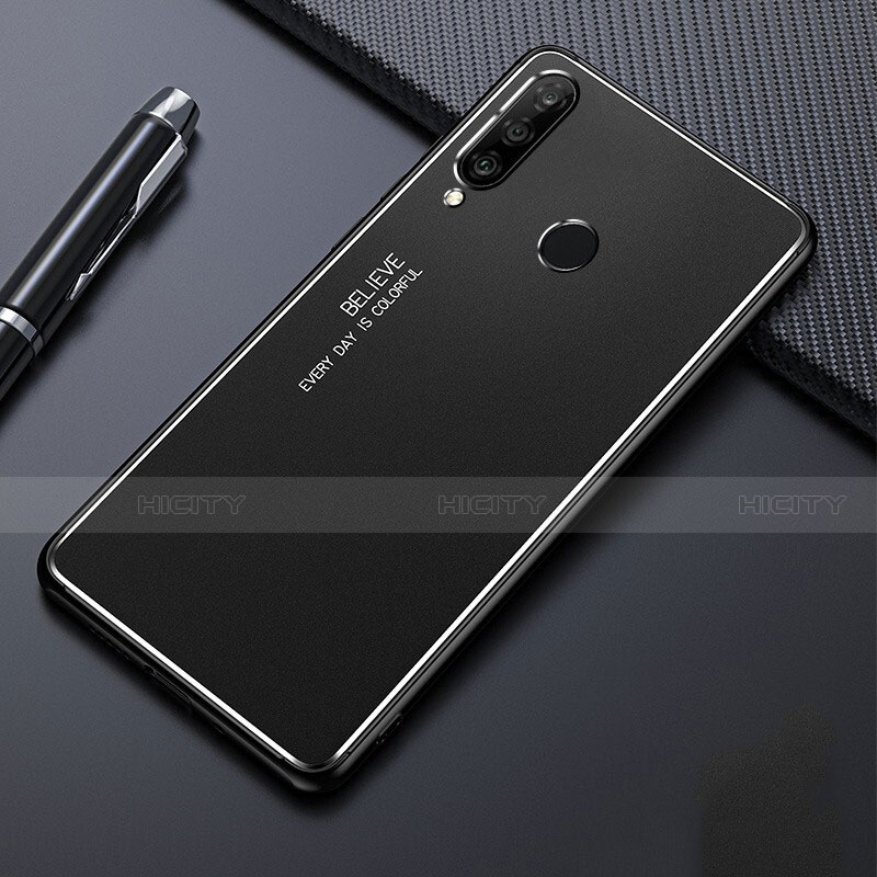 Coque Luxe Aluminum Metal Housse Etui T01 pour Huawei P30 Lite Noir Plus