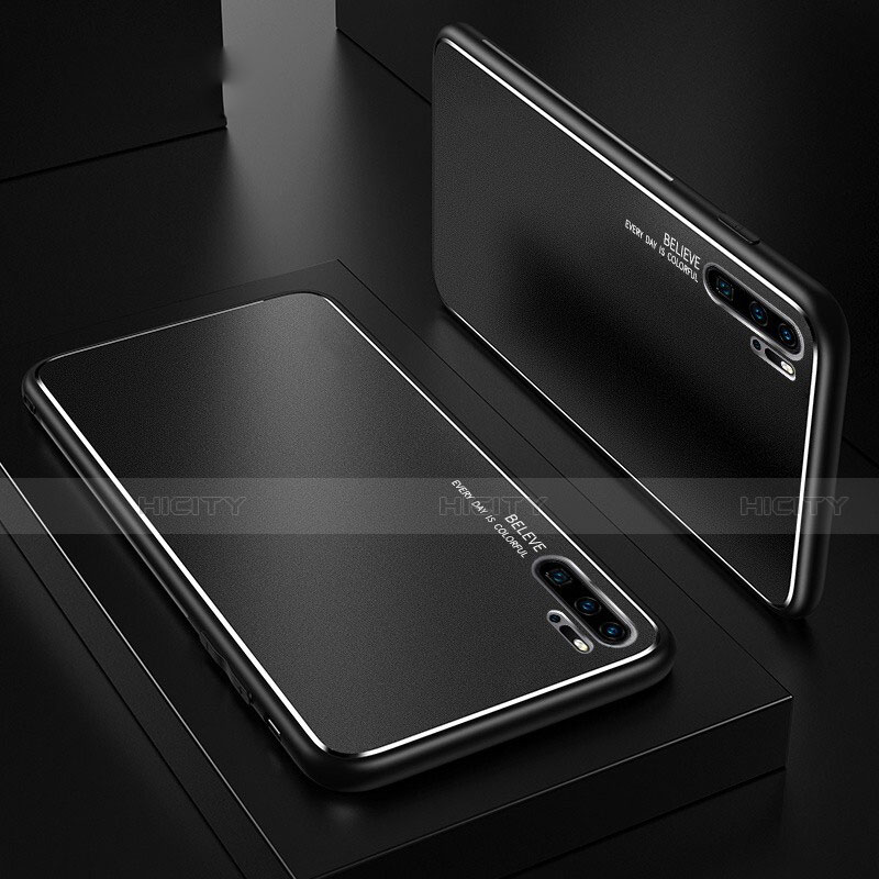 Coque Luxe Aluminum Metal Housse Etui T01 pour Huawei P30 Pro New Edition Noir Plus