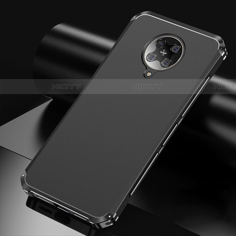 Coque Luxe Aluminum Metal Housse Etui T01 pour Xiaomi Redmi K30 Pro 5G Noir Plus