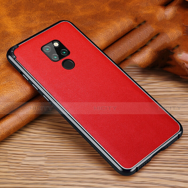 Coque Luxe Aluminum Metal Housse Etui T03 pour Huawei Mate 20 Rouge Plus