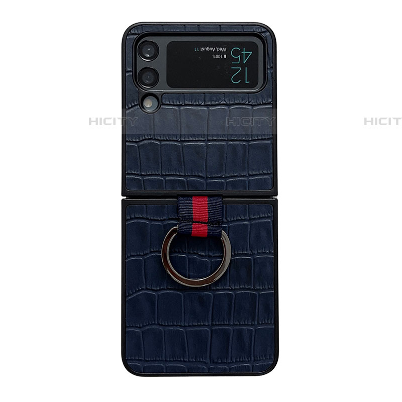 Coque Luxe Cuir et Plastique Housse Etui Mat C06 pour Samsung Galaxy Z Flip4 5G Plus