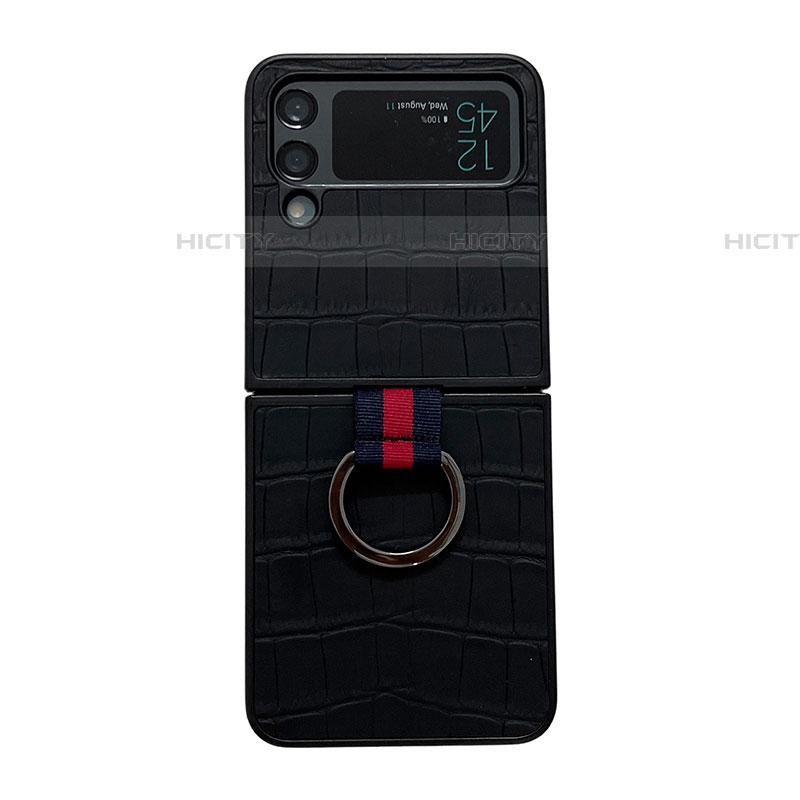 Coque Luxe Cuir et Plastique Housse Etui Mat C06 pour Samsung Galaxy Z Flip4 5G Plus